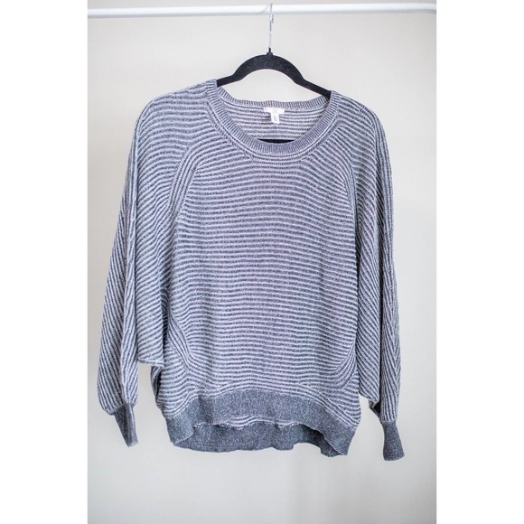 BP Nordstrom Crew Neck Knit Sweater Oversized Dark Gray SZ M - Picture 1 of 7